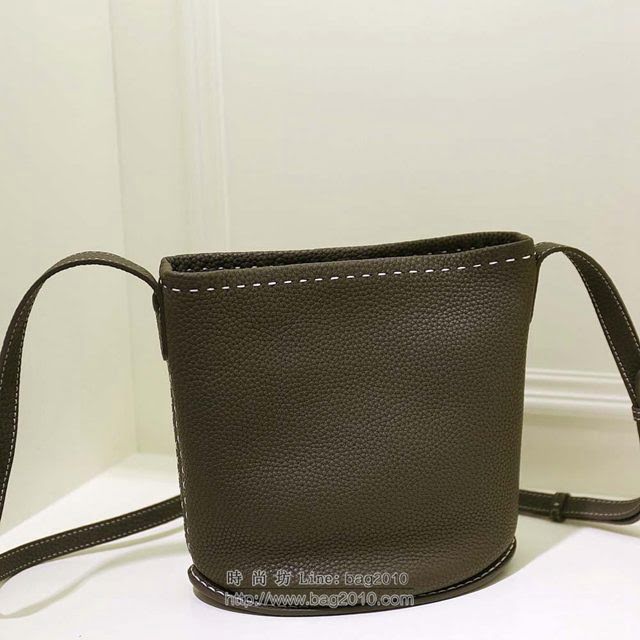 DELVAUX女包 Delvaux Pin春夏系列 進口牛皮 德爾沃女手提包 D00315 迷彩綠mini Delvaux單肩包  fcs1412